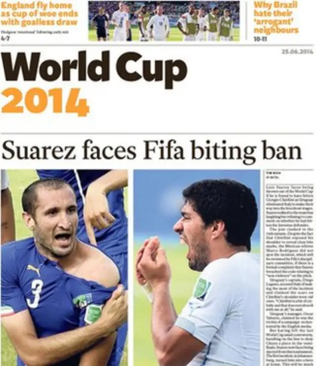 Guardian back page