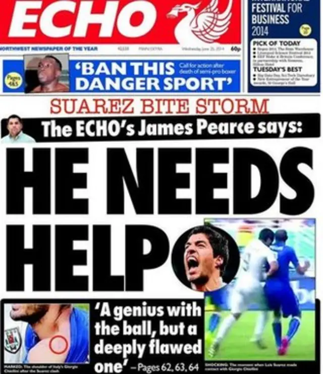 Liverpool Echo back page