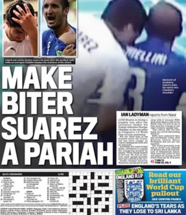 Daily Mail back page