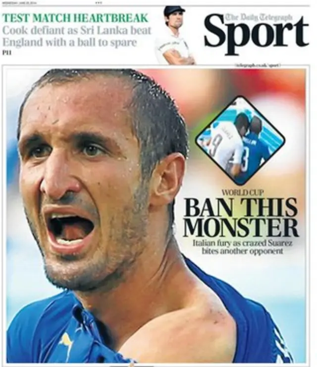 Daily Telegraph back page