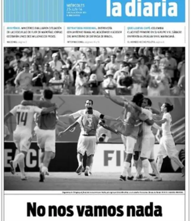 La Diaria back page