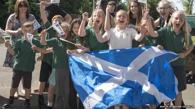 School children in Ayrshire