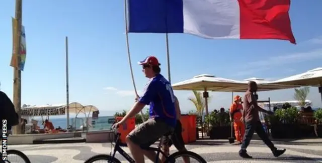 France fans in Brazil