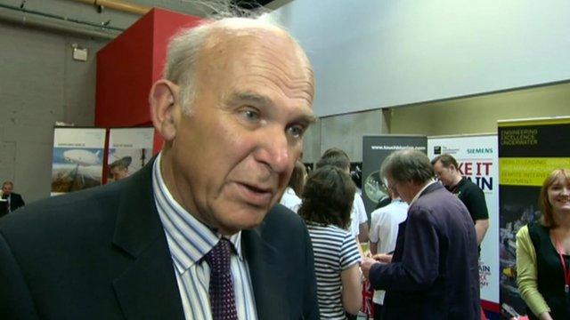 Business Secretary Vince Cable