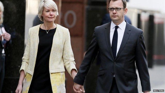 Andy Coulson and his wife, Eloise Patrick