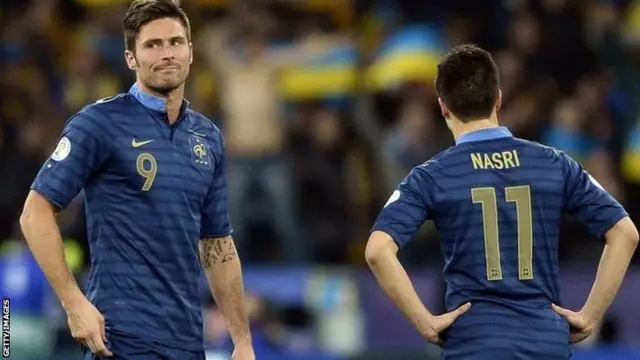 Olivier Giroud and Samir Nasri