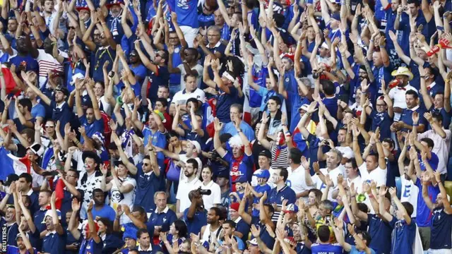 France fans at the 2014 World Cup