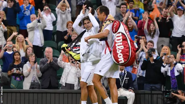 Rafael Nadal and Lukas Rosol