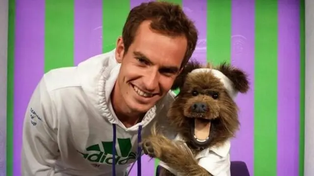 Andy Murray and Hacker the Dog