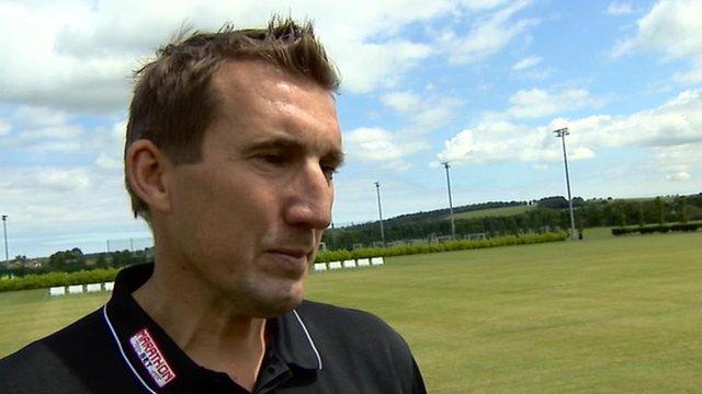 Hibernian head coach Alan Stubbs