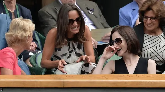 Pippa Middleton and Downton Abbey actress Michelle Dockery