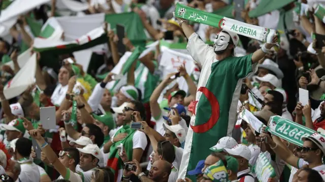 Algeria fans at the 2014 World Cup