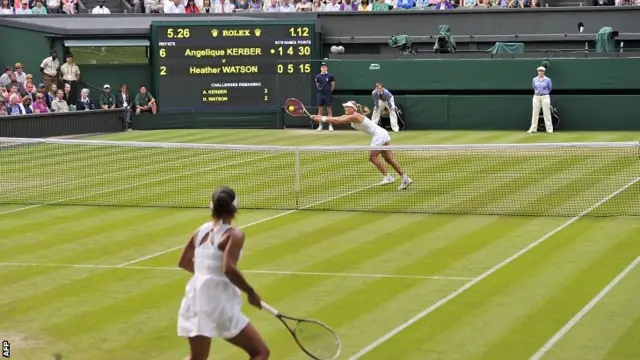 Heather Watson on Centre Court