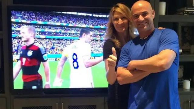 Steffi Graf and Andre Agassi