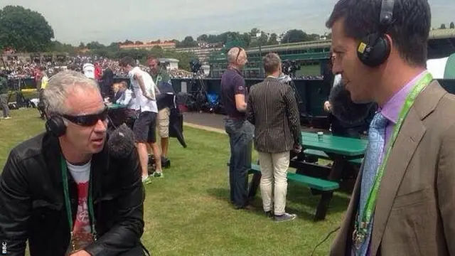 John McEnroe and Tim Henman