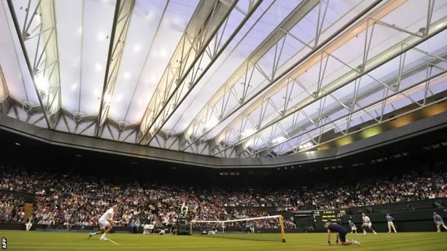 Roger Federer on Centre Court