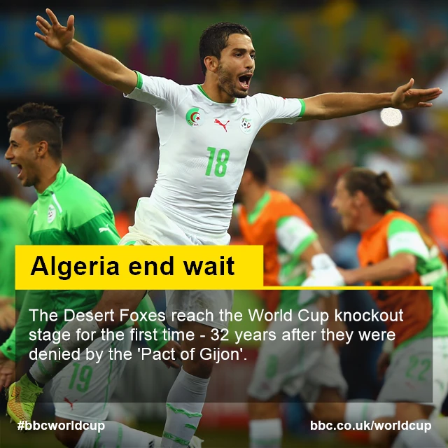 Algeria reach World Cup last-16