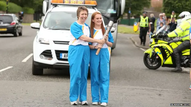 Marjorie Kerr with Abbigail Cleary