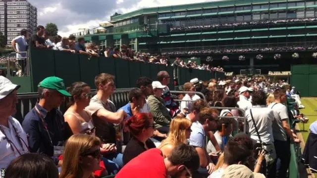 The view from court 17