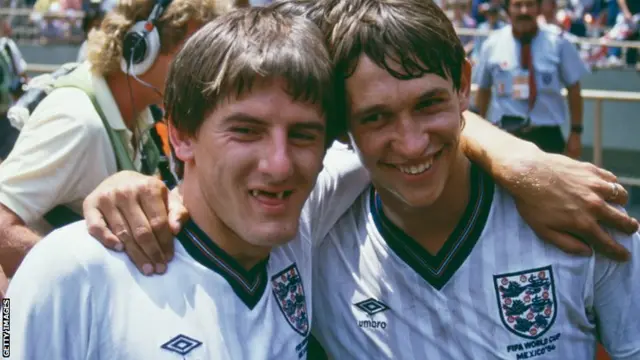 Peter Beardsley and Gary Lineker