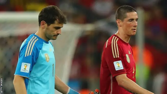 Iker Casillas and Fernando Torres