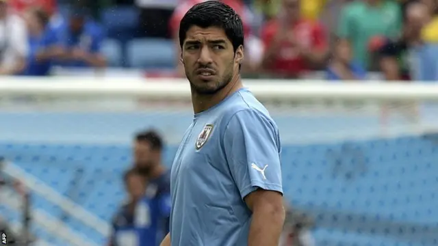 Uruguay striker Luis Suarez