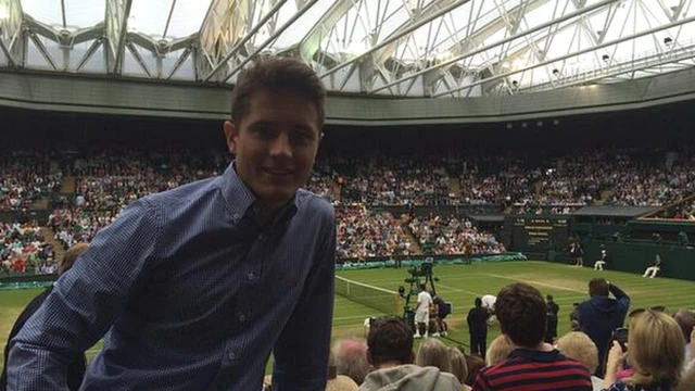 Ander Herrera at Wimbledon