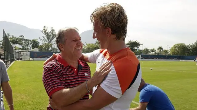 Zico and Dirk Kuyt