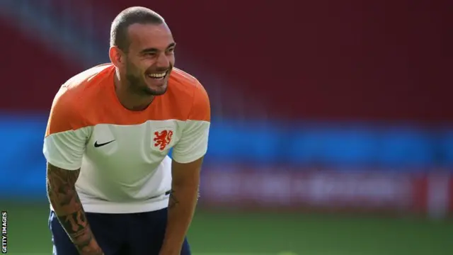 Netherlands midfielder Wesley Sneijder