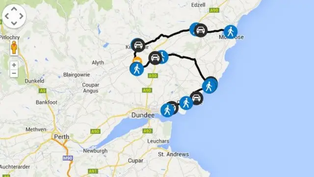 Glasgow 2014 tracker map