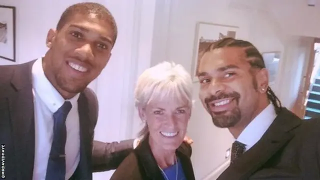 David Haye, Anthony Joshua and Judy Murray