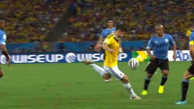 James Rodriguez shoots