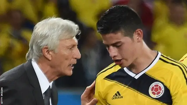 Jose Pekerman and James Rodriguez