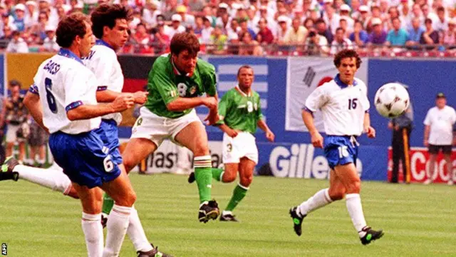 Ireland's Ray Houghton