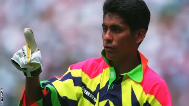 Mexico keeper Jorge Campos