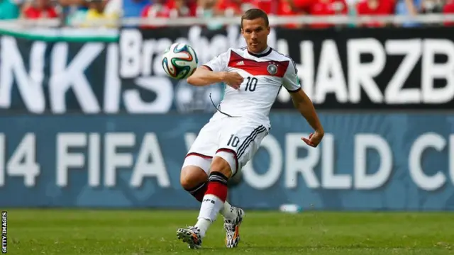 Germany forward Lukas Podolski