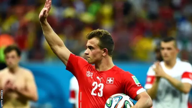 Switzerland's Xherdan Shaqiri