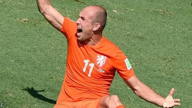 Angry Arjen Robben