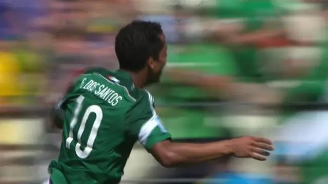 Giovani Dos Santos celebrates