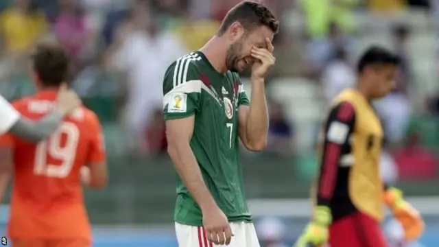 Mexico's Miguel Layun crying