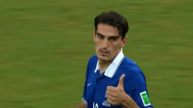 Lazaros Christodoulopoulos thumbs up