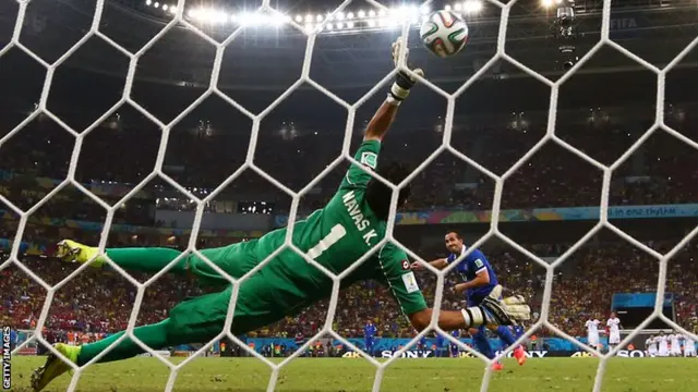 Costa Rica goalkeeper Keylor Navas