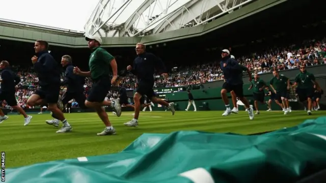 Covers on centre court