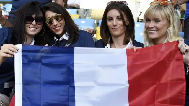 France fans at the 2014 World Cup