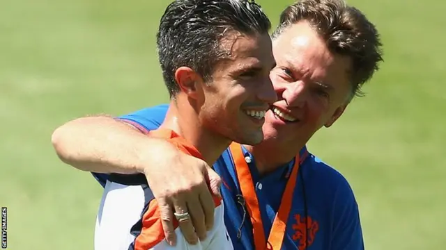 Robin van Persie and Louis van Gaal