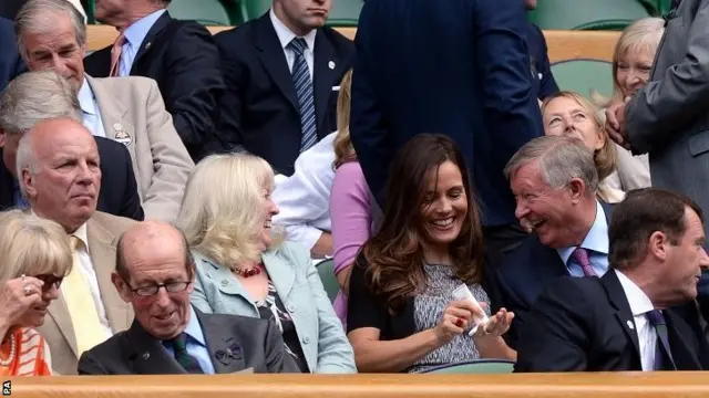 Greg Dyke and Sir Alex Ferguson in the Royal Box