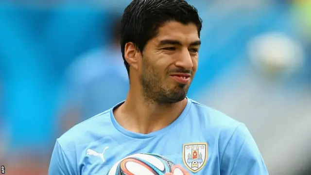 Uruguay forward Luis Suarez