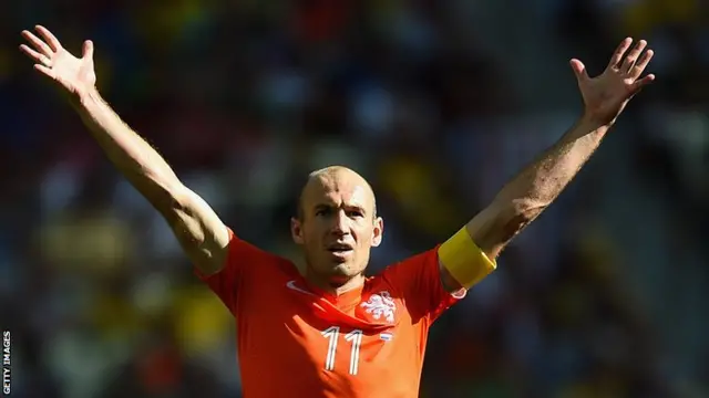 Netherlands forward Arjen Robben