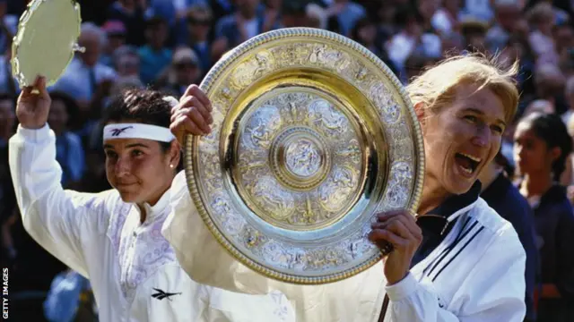 Steffi Graf wins 1996 Wimbledon championship