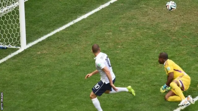 Karim Benzema shot